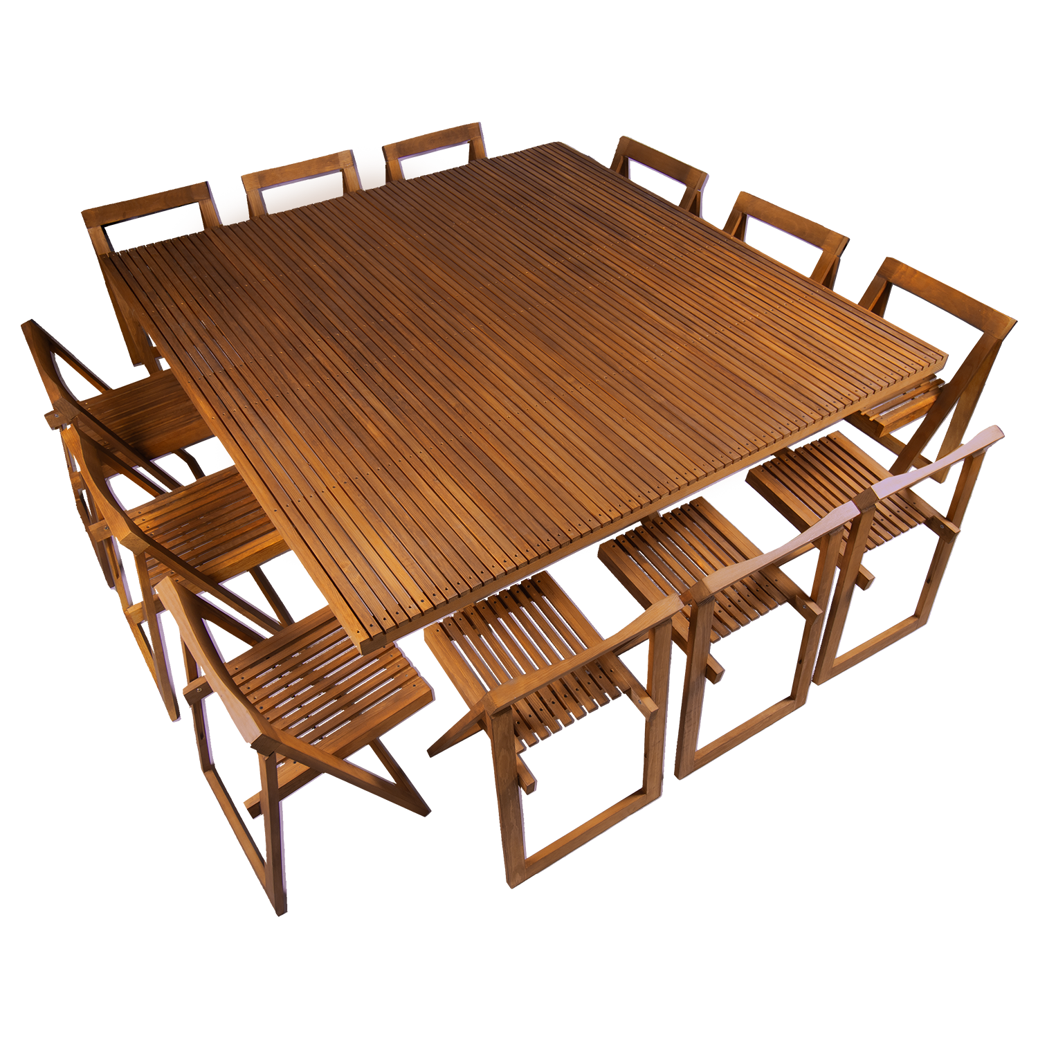 COMEDOR CUADRADO 12 PERSONAS MODELO TERRAZA