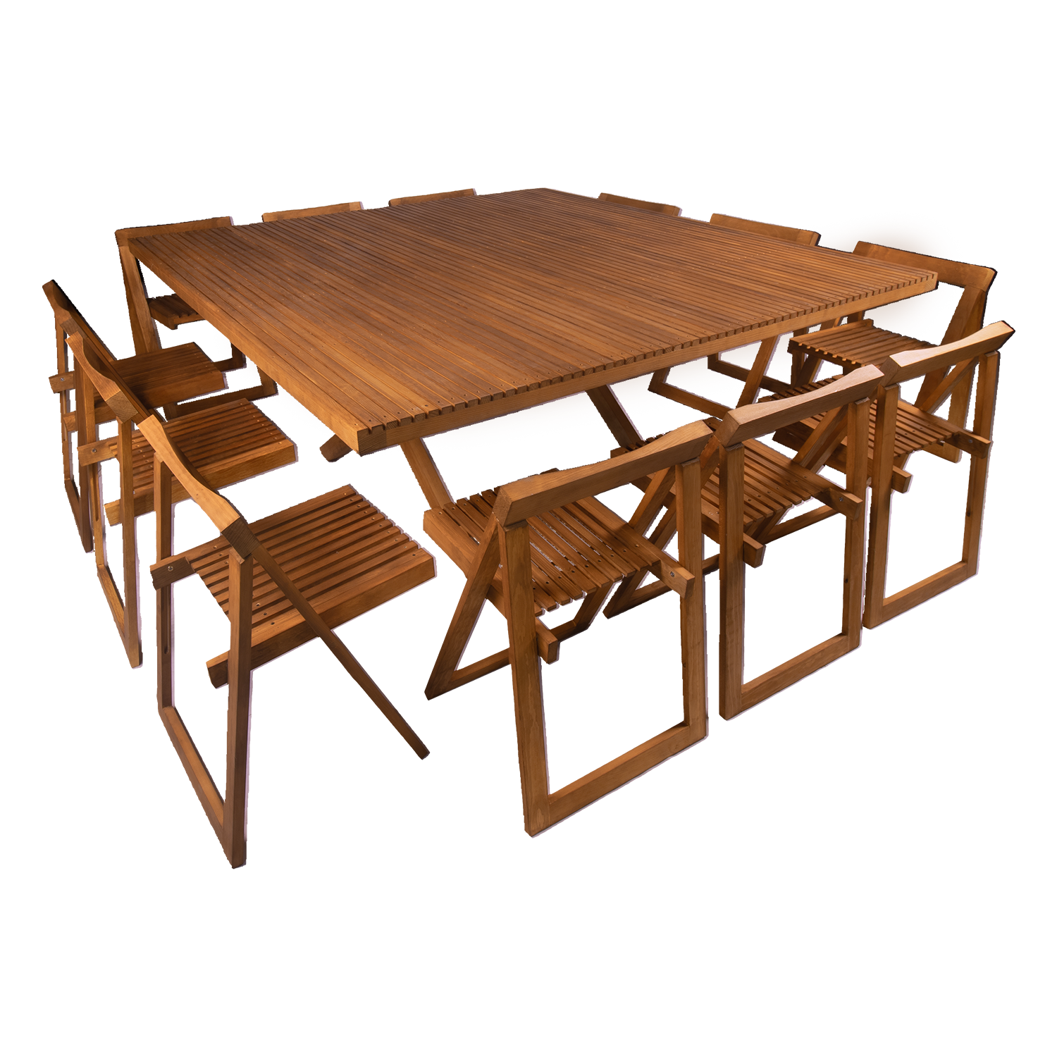 COMEDOR CUADRADO 12 PERSONAS MODELO TERRAZA