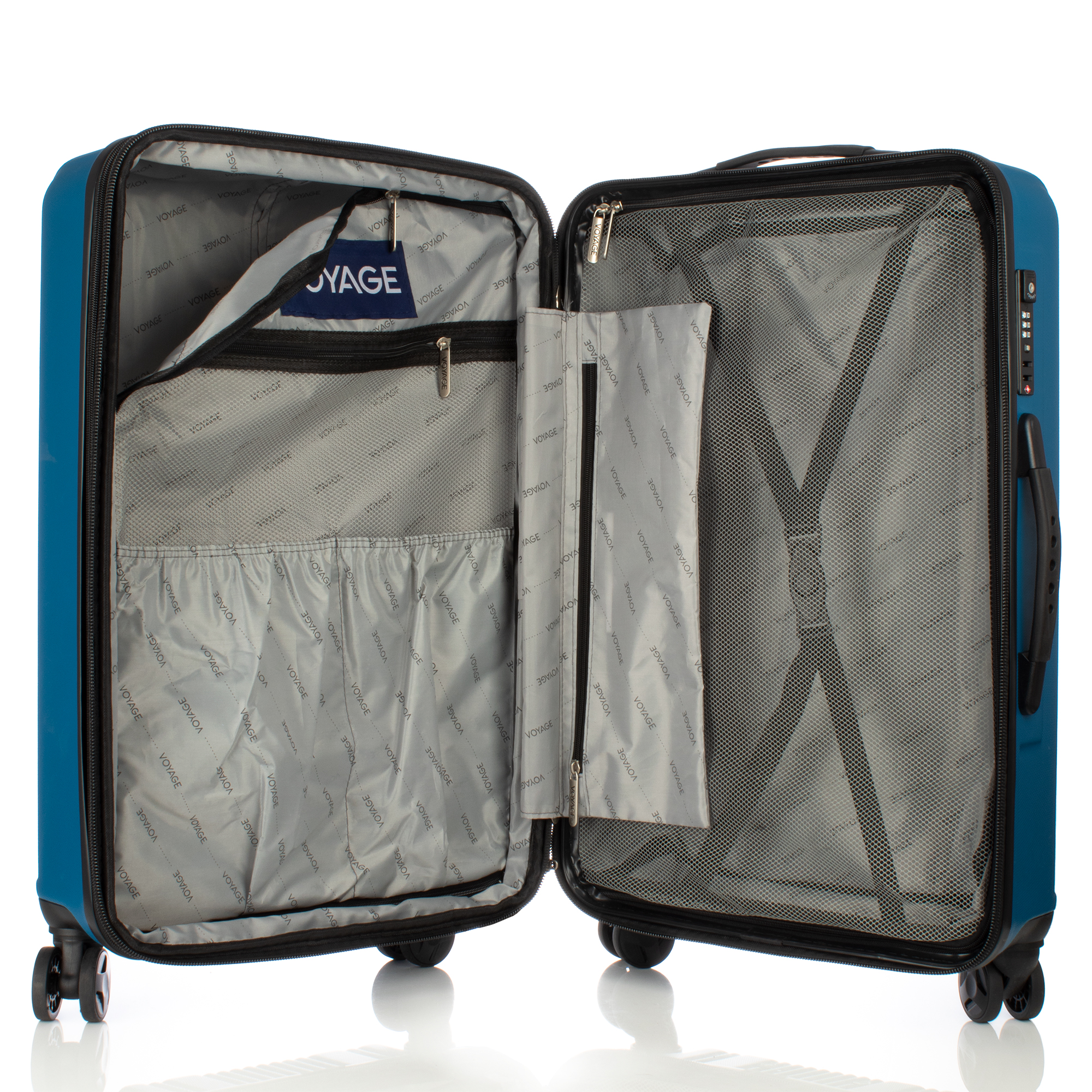 Maleta De Viaje Rígida Original Voyage Equipaje Azul De 22 Pulgadas.Cabina