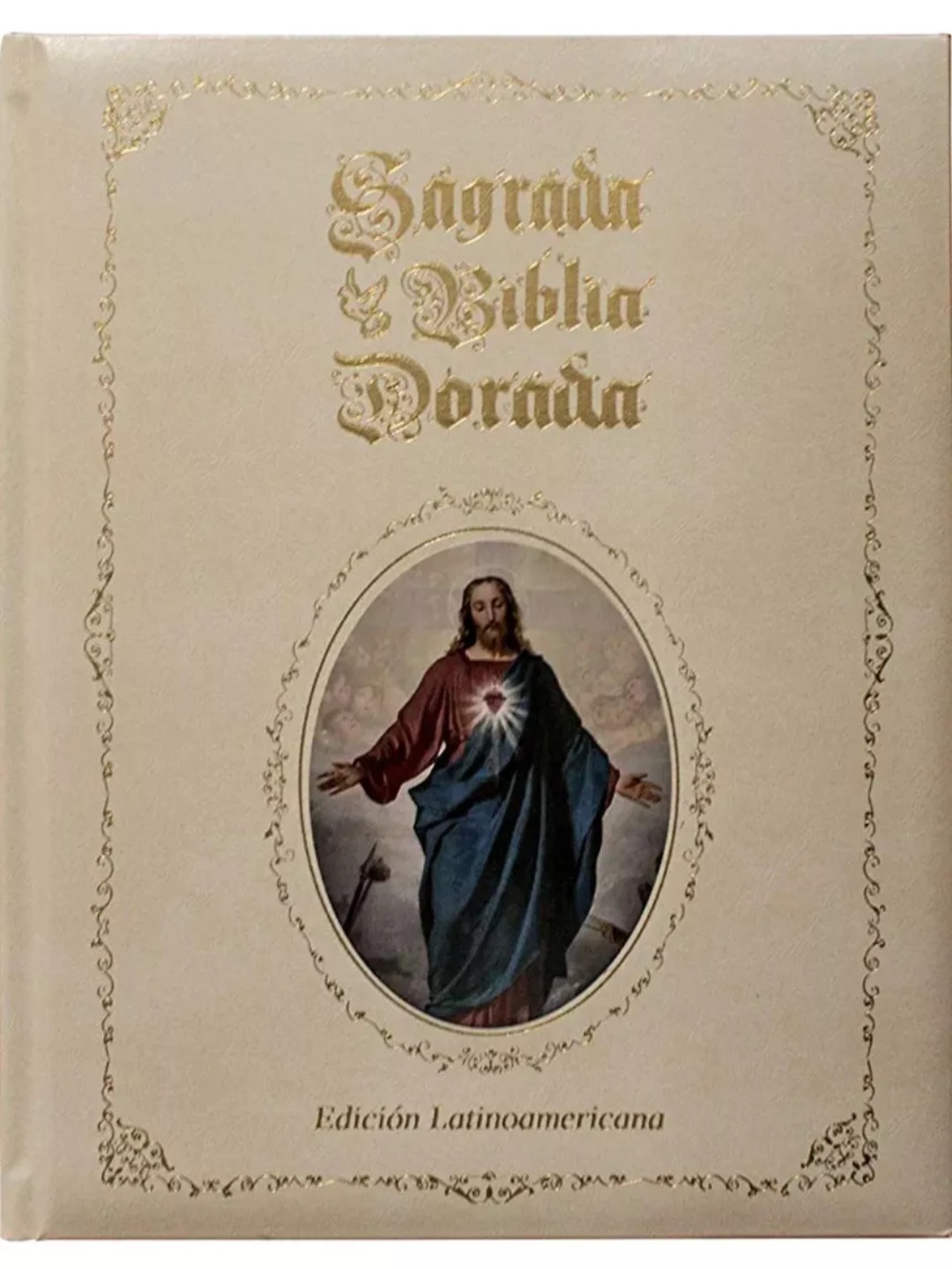 Sagrada Biblia Dorada De Lujo Edición Latinoamericana