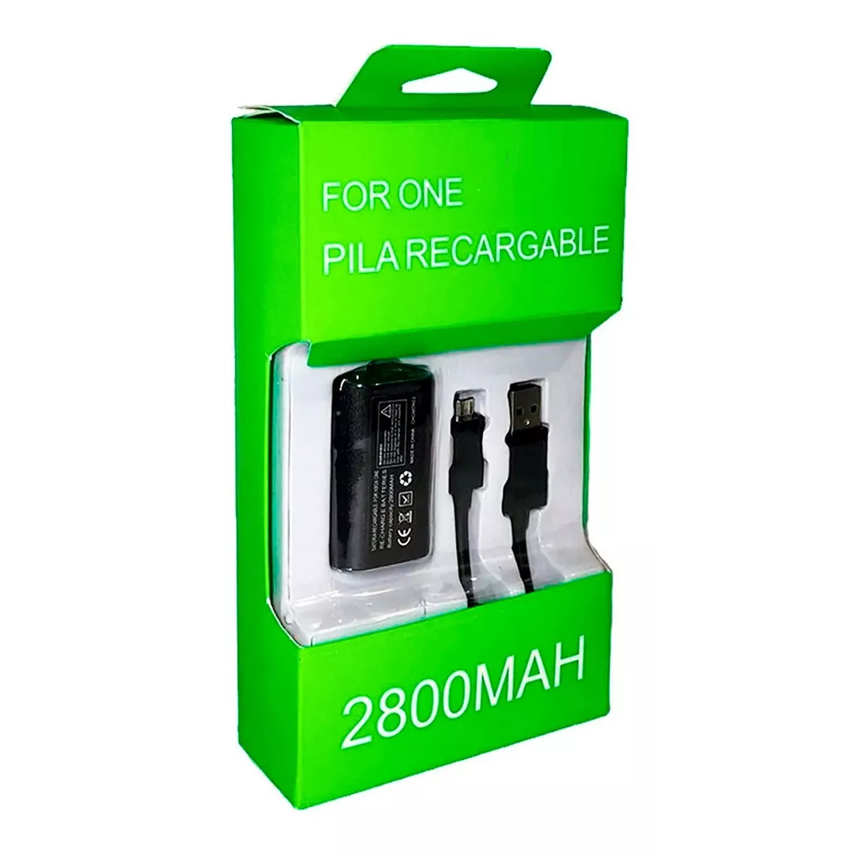 Pila Recarga Y Cable 2.7m Para Control Xbox One Y Modelo S