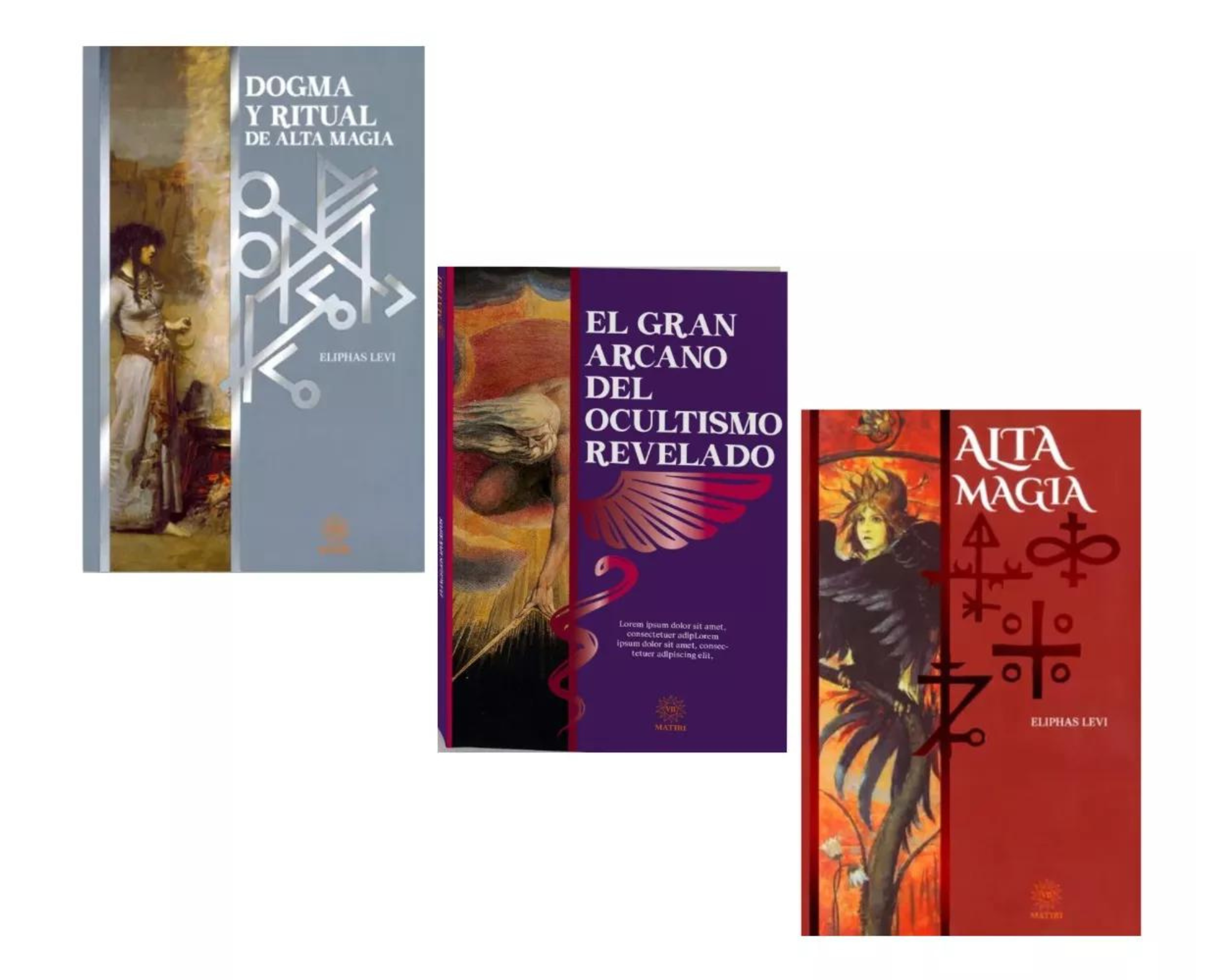 3 Libros Eliphas Levi / Dogma Y Ritual Alta Magia El Gran Arcano