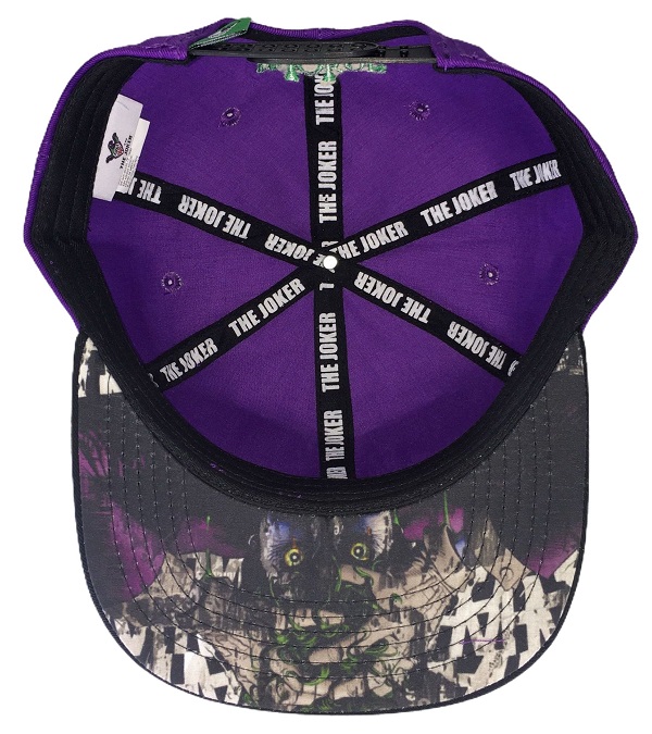 Kit Gorra Y Cartera Joker Dc Comics Morado.