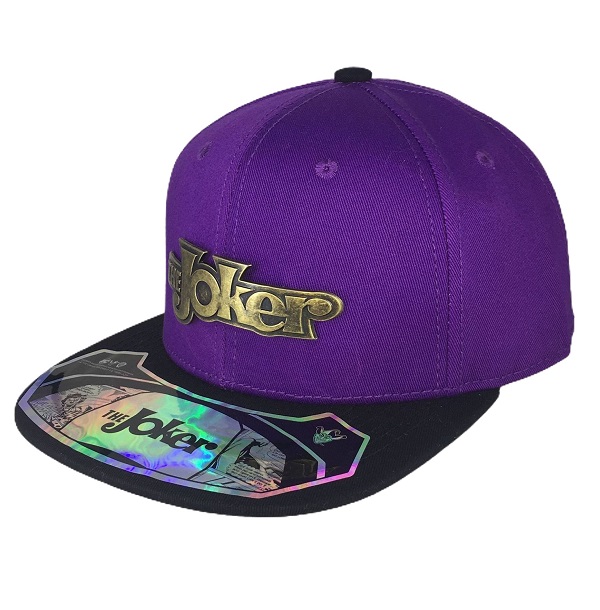 Kit Gorra Y Cartera Joker Dc Comics Morado.