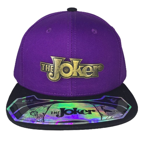 Kit Gorra Y Cartera Joker Dc Comics Morado.