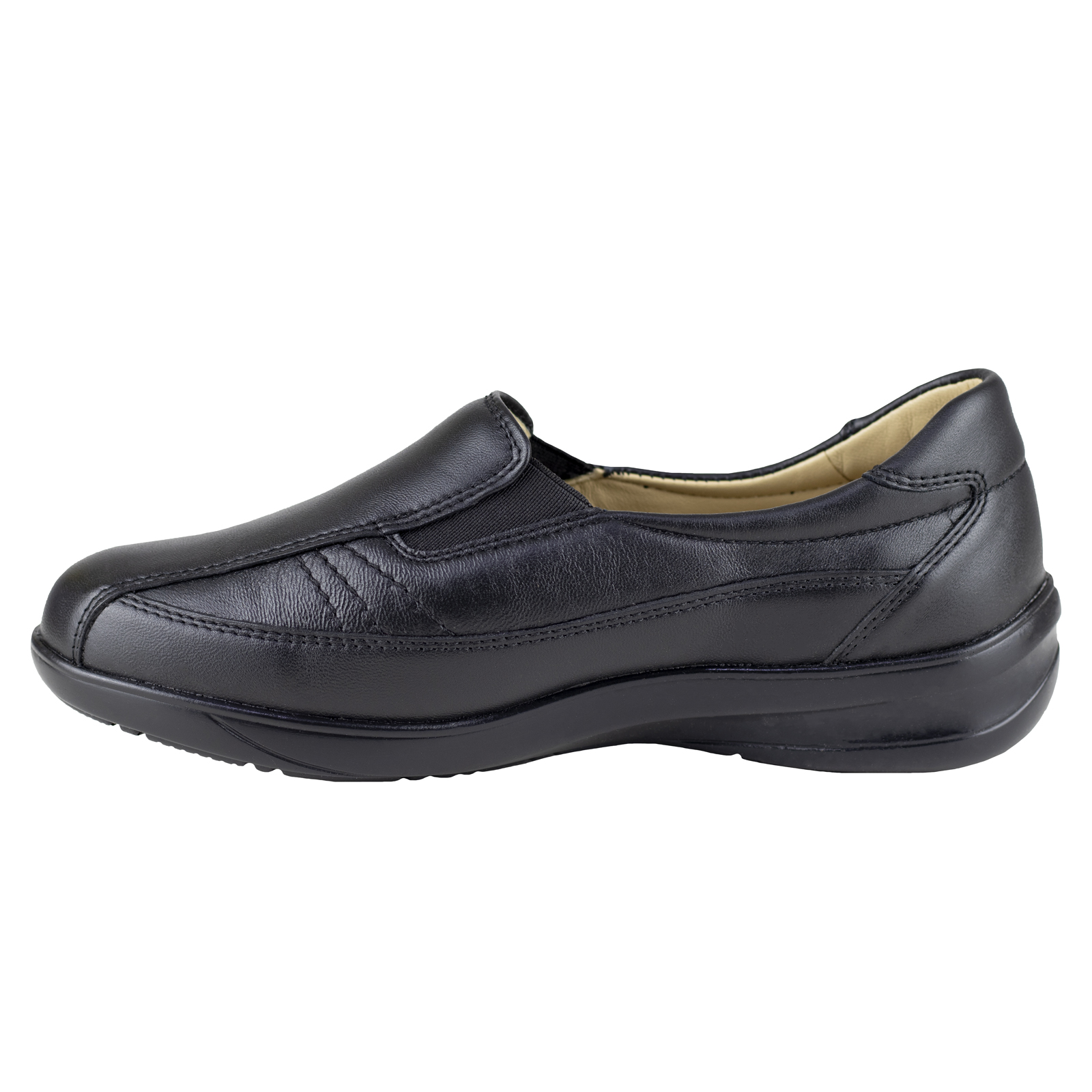 Mocasin Para Mujer Confort Pie Diabetico Clinicus 1720 Negro Premium