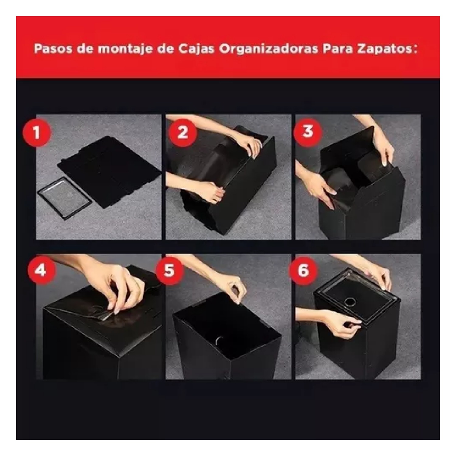 14 Piezas Cajas Organizadoras Apilables Para Zapatos AVEDISTANTE para cuidar tus zapatos y que no se empolven