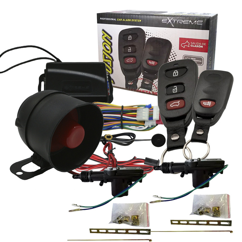 Alarma Auto Extreme Fusion Carros Combo Con 2 Actuadores.