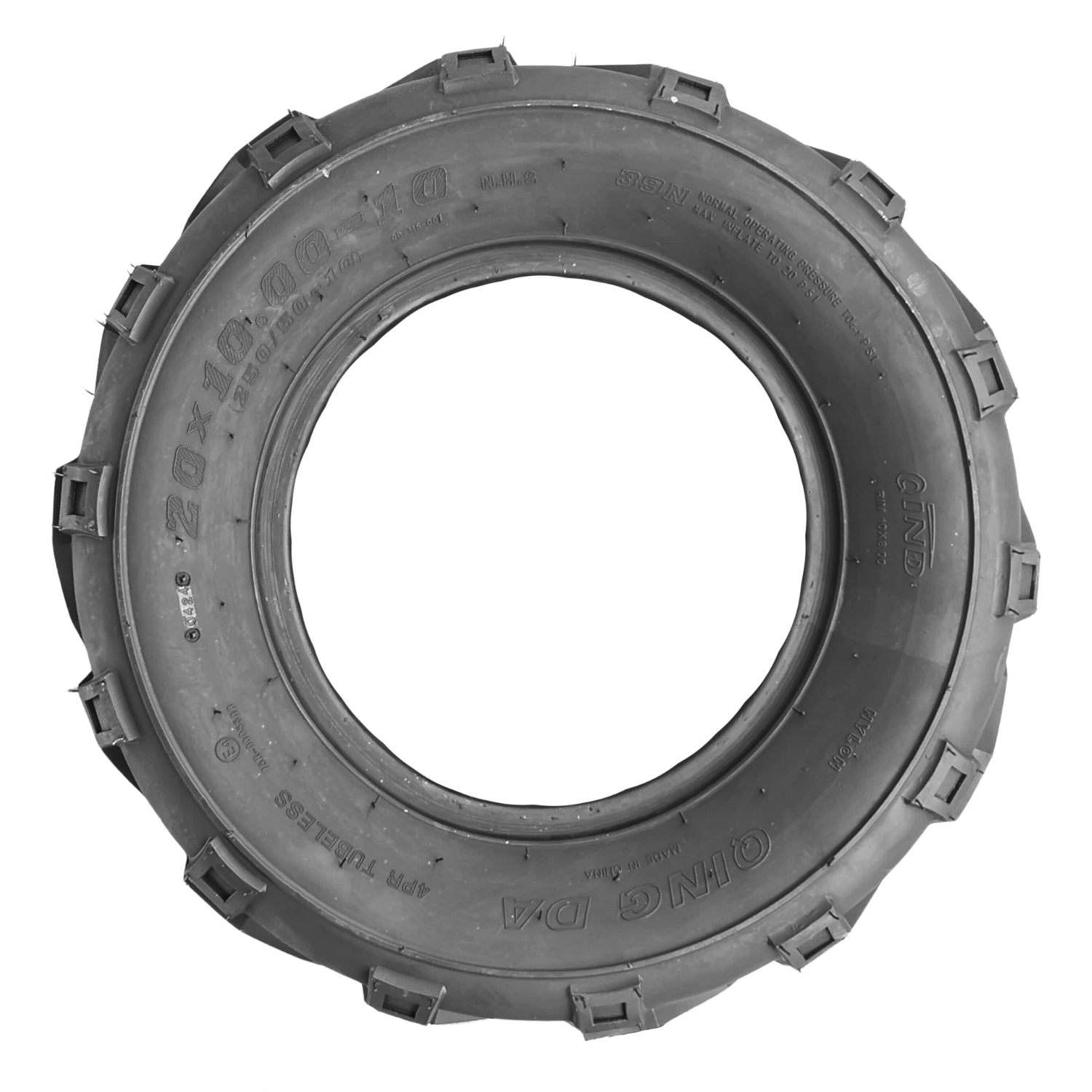 Paquete 2 Llantas 20X10-10 Qind Qd-116
