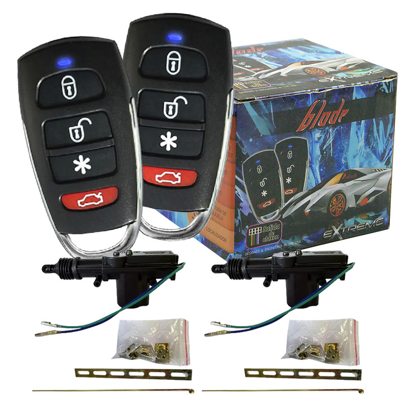 Alarma Auto Extreme Blade Carros Combo Con 2 Actuadores.