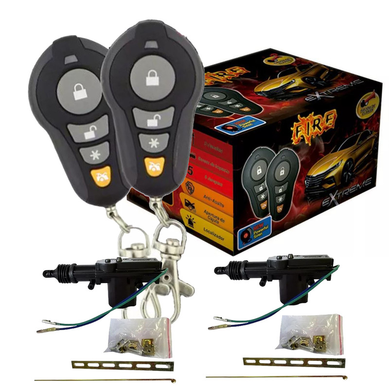 Alarma Auto Extreme Fire Carros Combo Con 2 Actuadores.