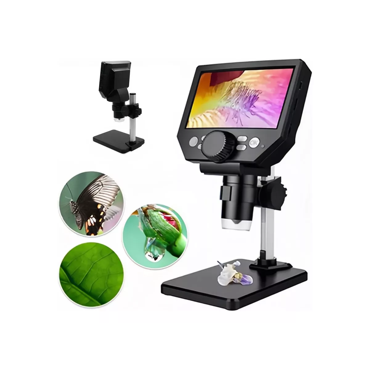 Microscopio Electrónico Académico Con Pantalla Lcd Hd 4.3