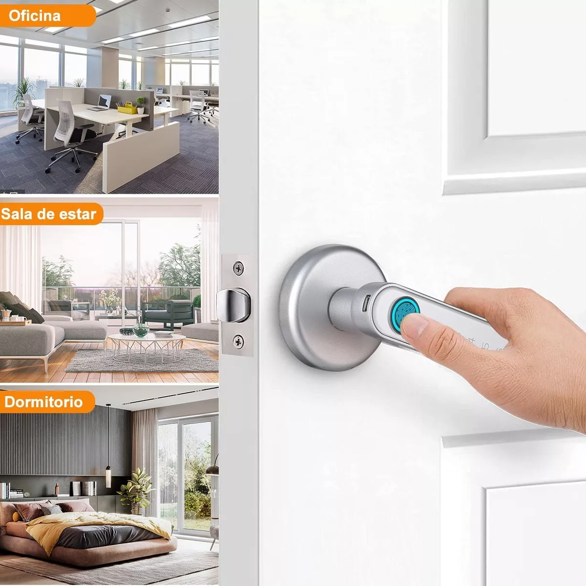 Cerradura Inteligente Chapa Electrónica App Huella Tt Lock