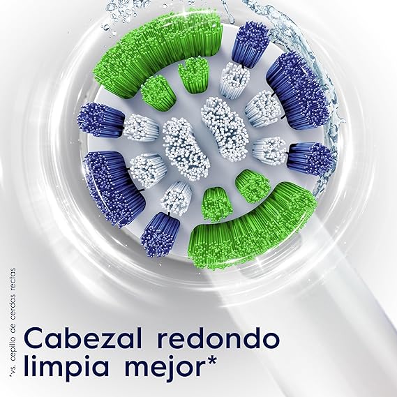 Oral B, Cepillo de Dientes Eléctrico Recargable Vitality 100, con Tecnología Braun, Cabezal Redondo y Mango Ergonómico