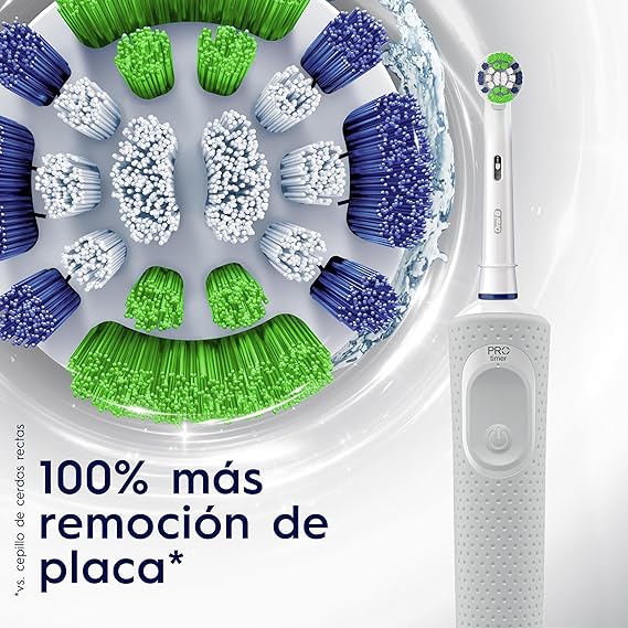 Oral B, Cepillo de Dientes Eléctrico Recargable Vitality 100, con Tecnología Braun, Cabezal Redondo y Mango Ergonómico