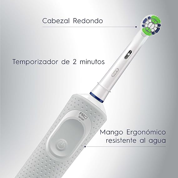 Oral B, Cepillo de Dientes Eléctrico Recargable Vitality 100, con Tecnología Braun, Cabezal Redondo y Mango Ergonómico