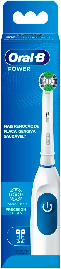 Oral B, Cepillo de Dientes Eléctrico Pro Salud, Incluye 2 Pilas AA, Cabezal Precision Clean Redondo y Mango Ergonómico
