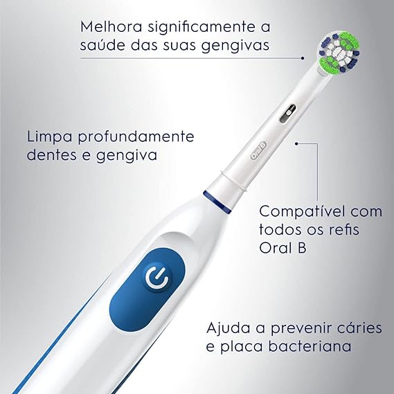 Oral B, Cepillo de Dientes Eléctrico Pro Salud, Incluye 2 Pilas AA, Cabezal Precision Clean Redondo y Mango Ergonómico