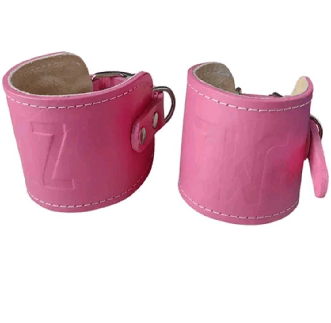 Grilletes Para Tobillo Gym Correas Para Tobillo De Piel Unisex Acojinados