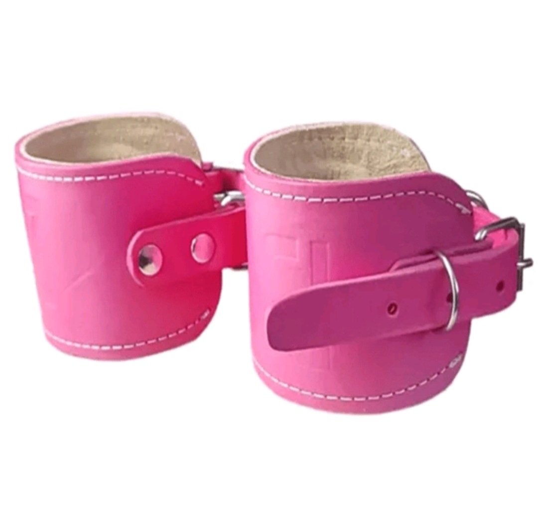 Grilletes Para Tobillo Gym Correas Para Tobillo De Piel Unisex Acojinados