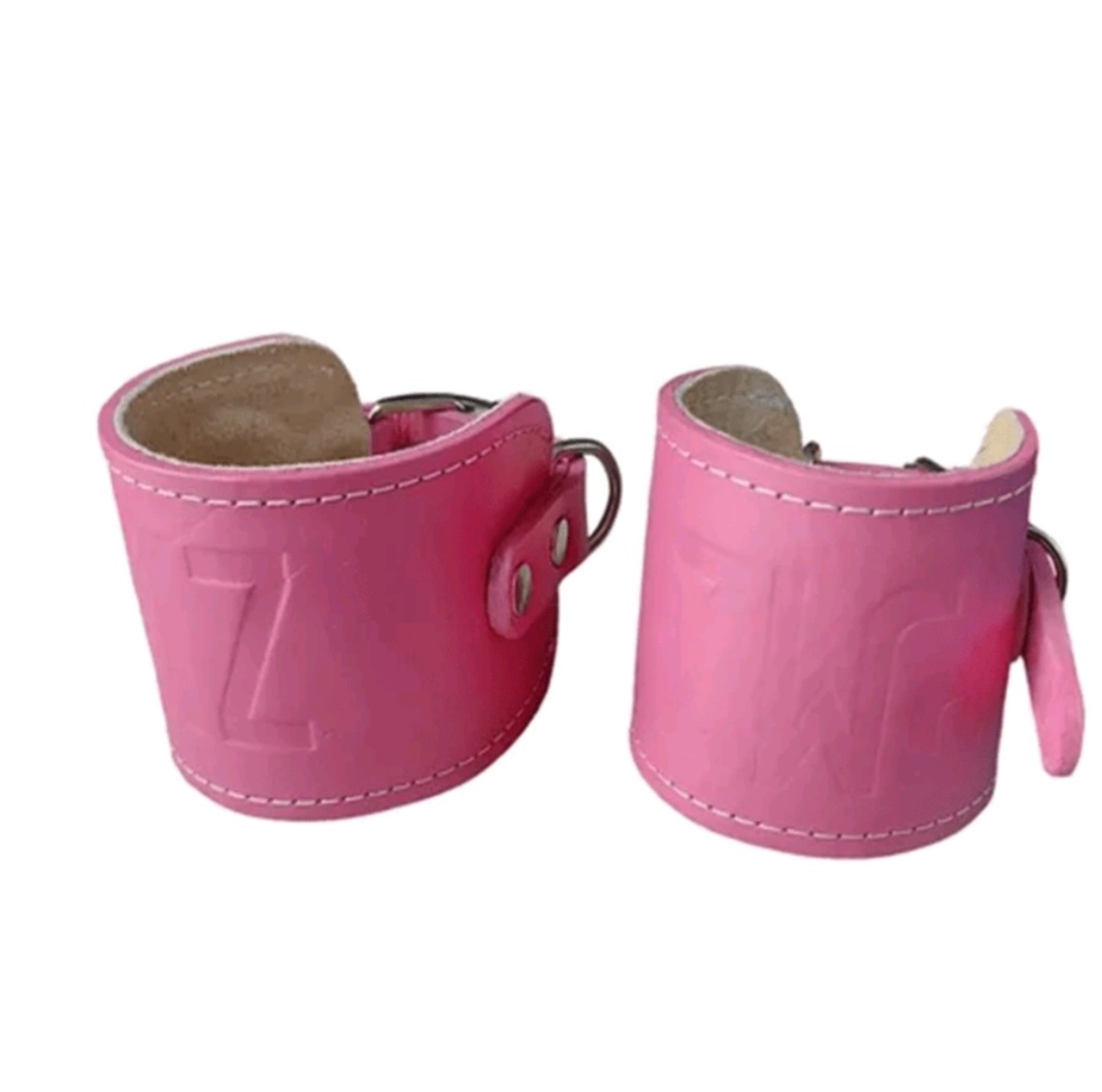 Grilletes Para Tobillo Gym Correas Para Tobillo De Piel Unisex Acojinados