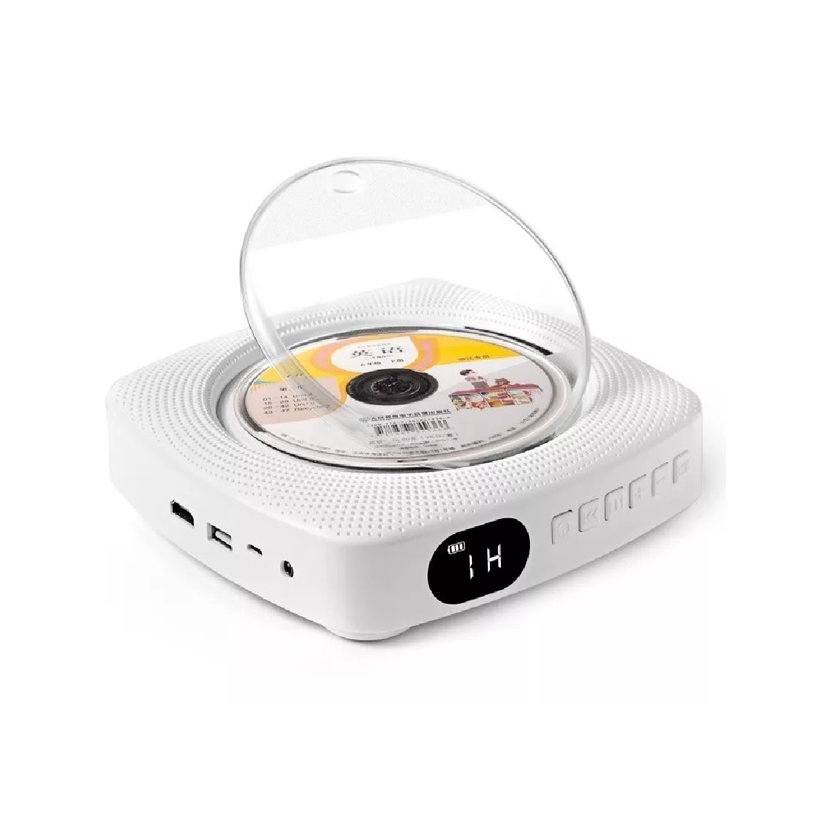 Reproductor De Cd, Dvd Bluetooth Con Montaje En Pared Blanco