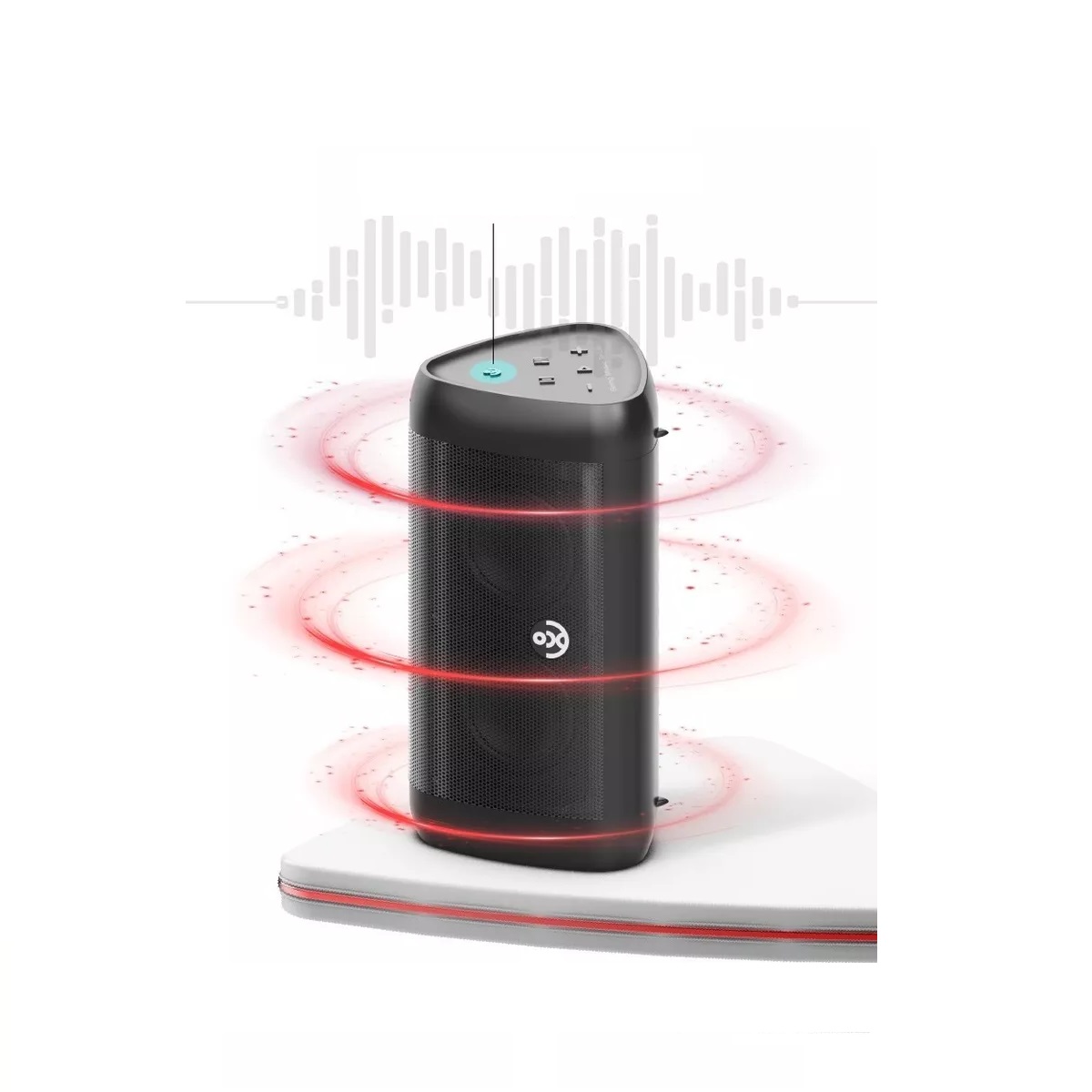 Bocina Bluetooth Portátil Fm Radio  30w