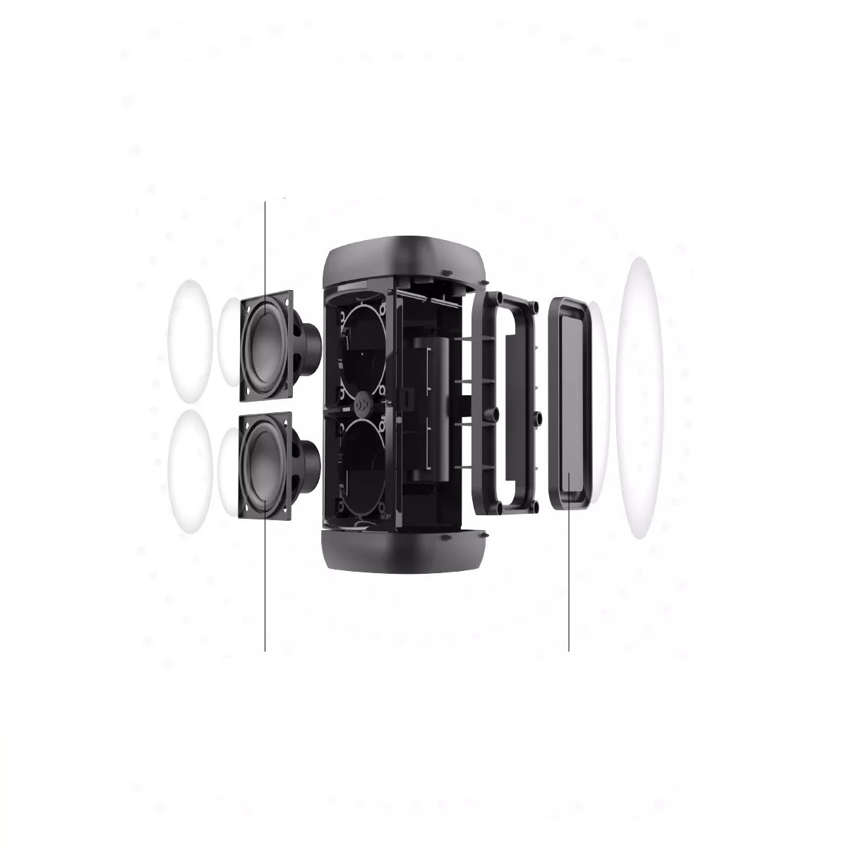 Bocina Bluetooth Portátil Fm Radio  30w