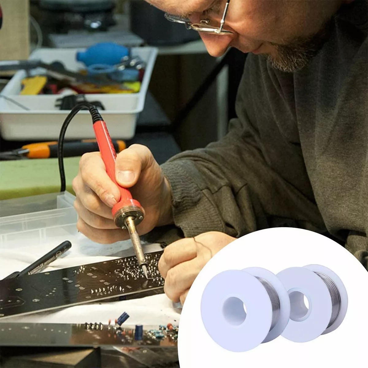 2 Pcs Soldadura De Aleación De Estaño/plomo Reparaciones