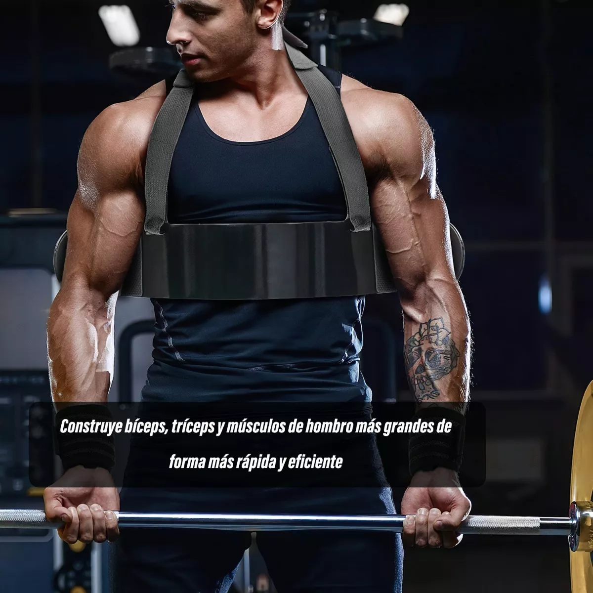 Aislador De Brazo Bíceps Gym Barra Mancuernas