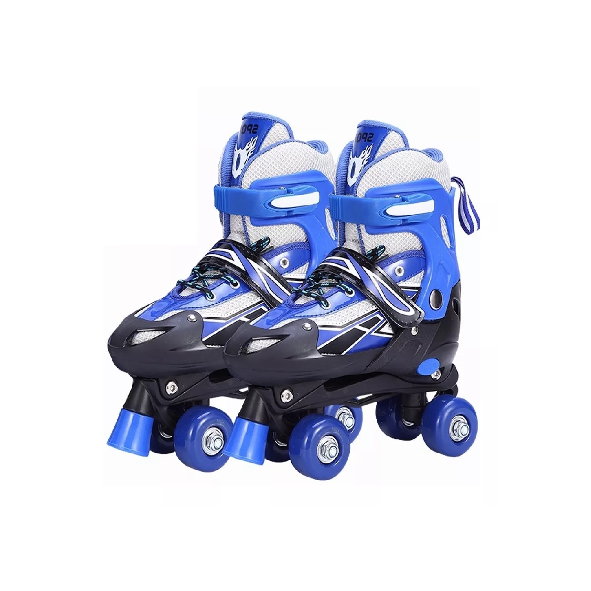 Patines Ajustables 4 Ruedas Protección Para Niños Doble Fila