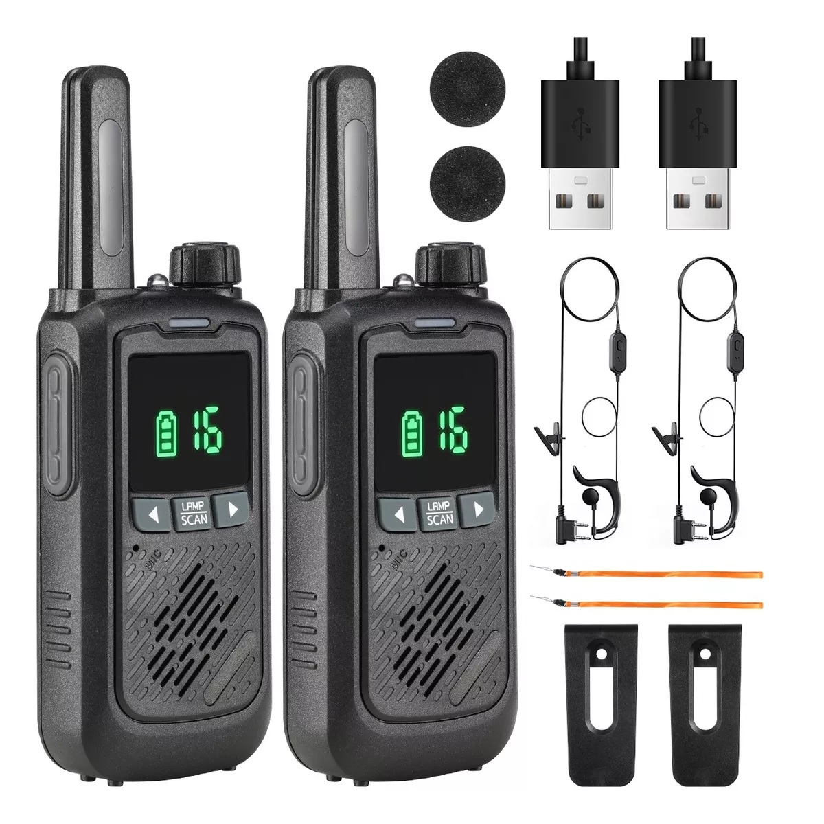 Walkie Talkie Radios Comunicación Recargable 5km 2pcs