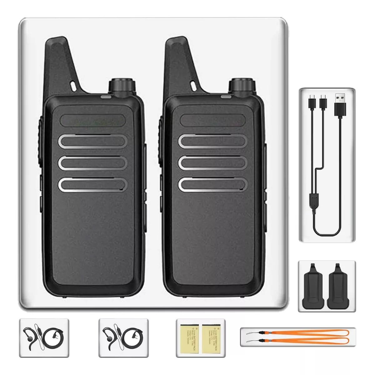 Radios Walkie Talkies Bf Vt-c2 Usb Recargable 2 Pzas