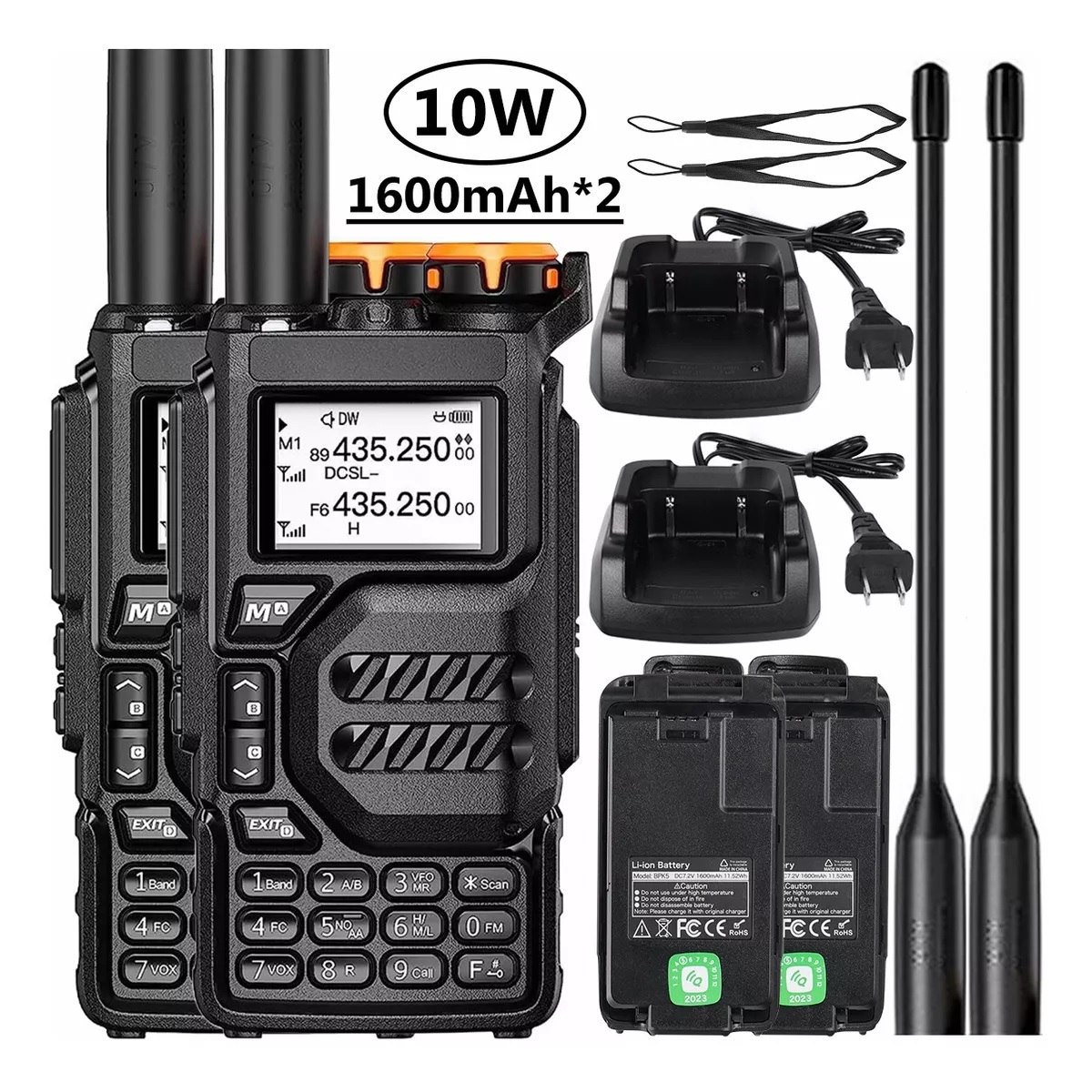 Radios Walkie Talkies Manos Libres Uhf Walkie Talkie 2pcs