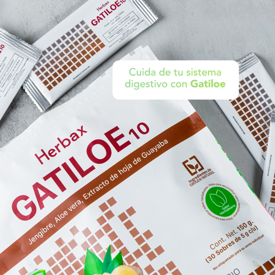 Suplemento Gatiloe  auxiliar contra la acidez y gastritis.