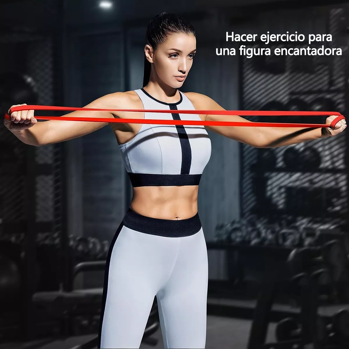 Kit 4 Pcs Bandas De Resistencia De Ejercicio Yoga Y Fitness 