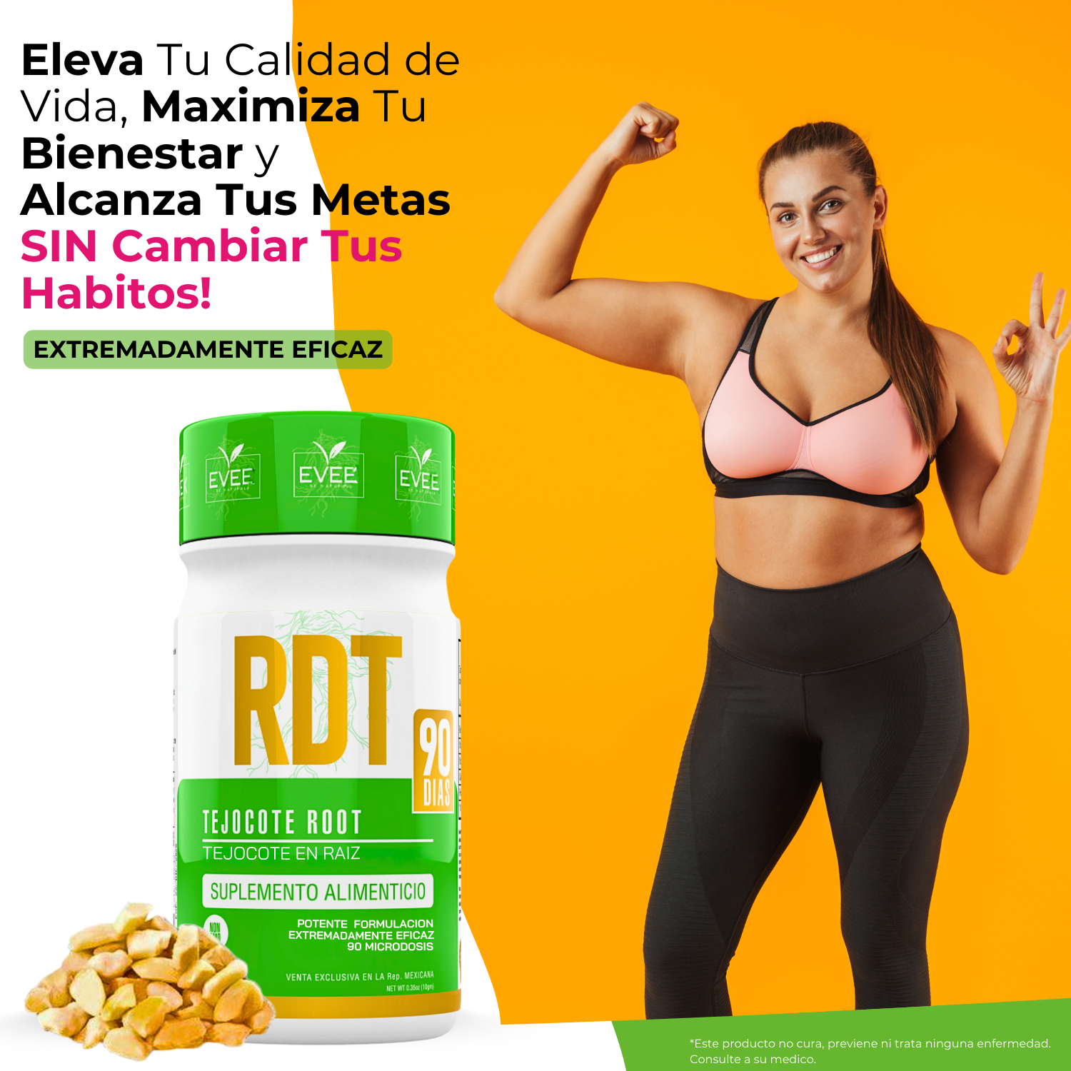 RDT® Raiz de Tejocote Individual (90 Dias) + Envio GRATIS