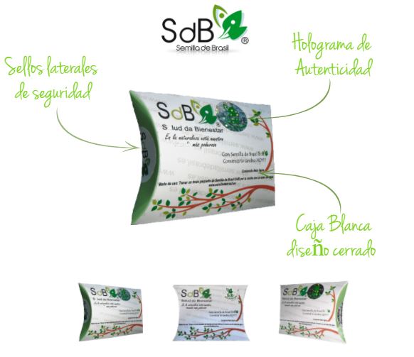 Semilla de Brasil SdB® Tri-Pack 100% Natural Tratamiento Completo de Original SdB para 180 Días. (3 Cajas + Instructivo Completo)