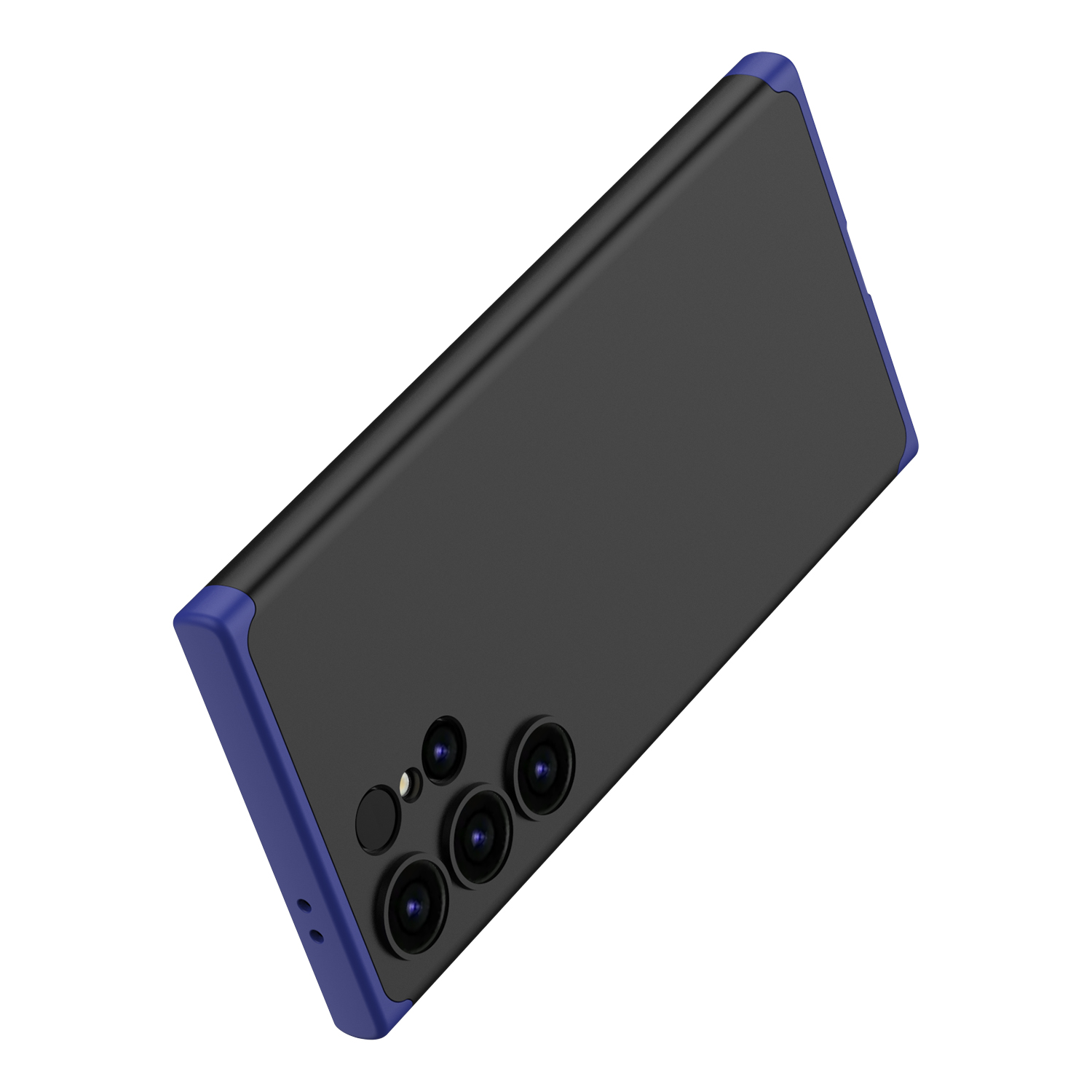 Funda Delgada para Samsung Galaxy S24 Ultra Negro con Azul