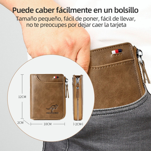 Cartera Minimalista Para Hombre Con Protección Rfid