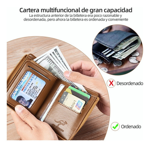 Cartera Minimalista Para Hombre Con Protección Rfid