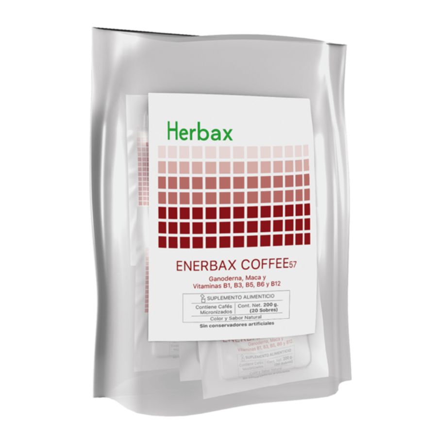 Enerbax Coffe: Café con Ganoderma, Maca y Vitaminas del Complejo B