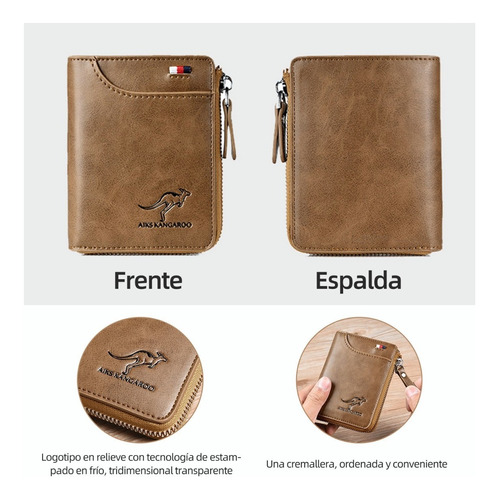 Cartera Minimalista Para Hombre Con Protección Rfid