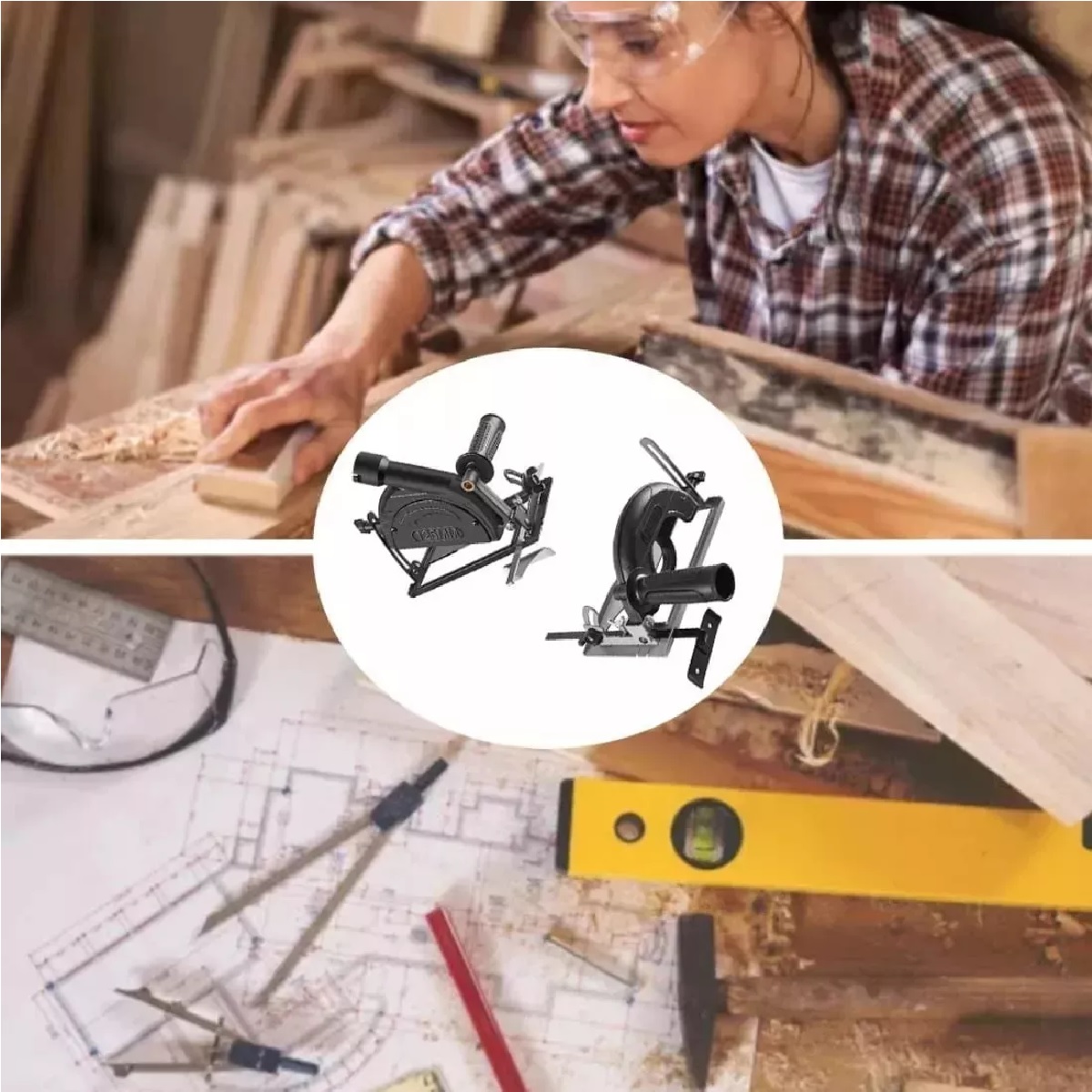 Soporte Para Esmeriladora Angular Ajustable Base Herramienta.