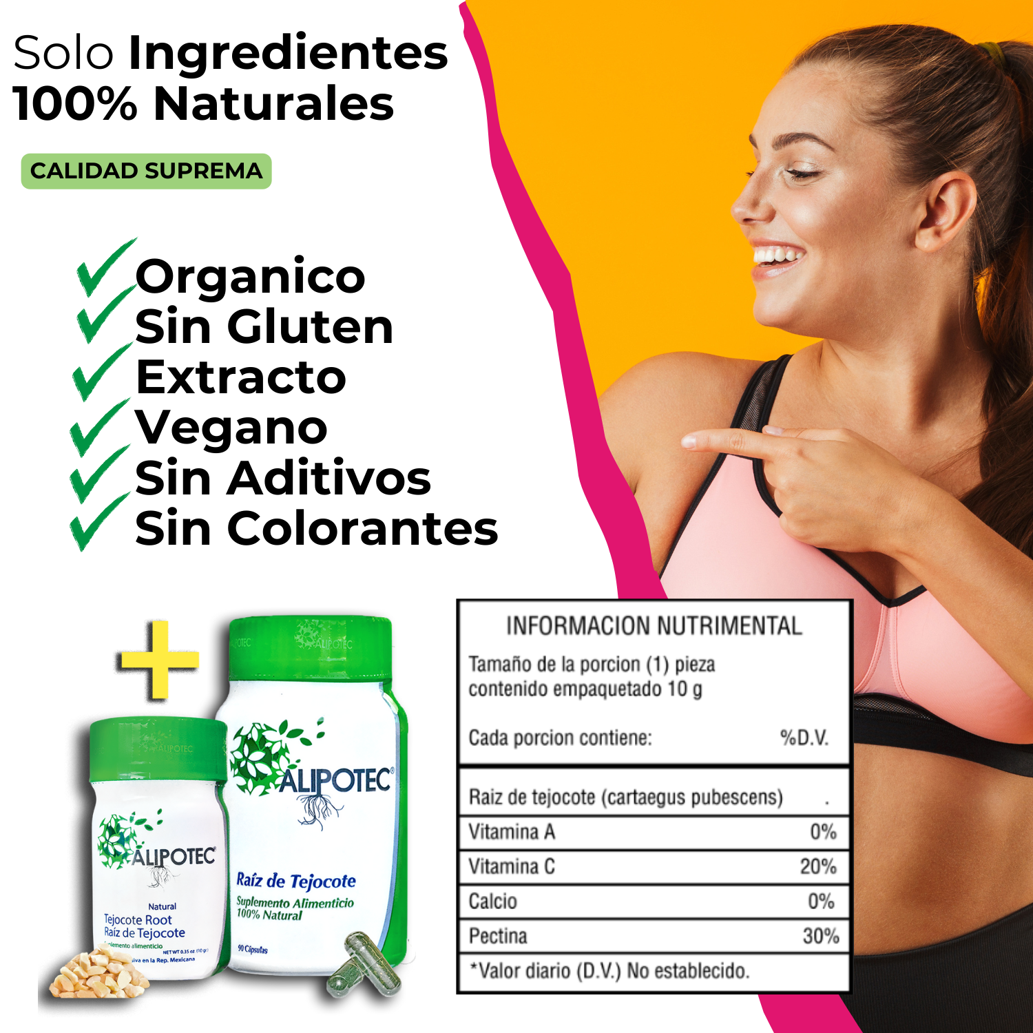 Alipotec® Raiz de Tejocote Individual (Para 90 Dias) + Envio SIN COSTO