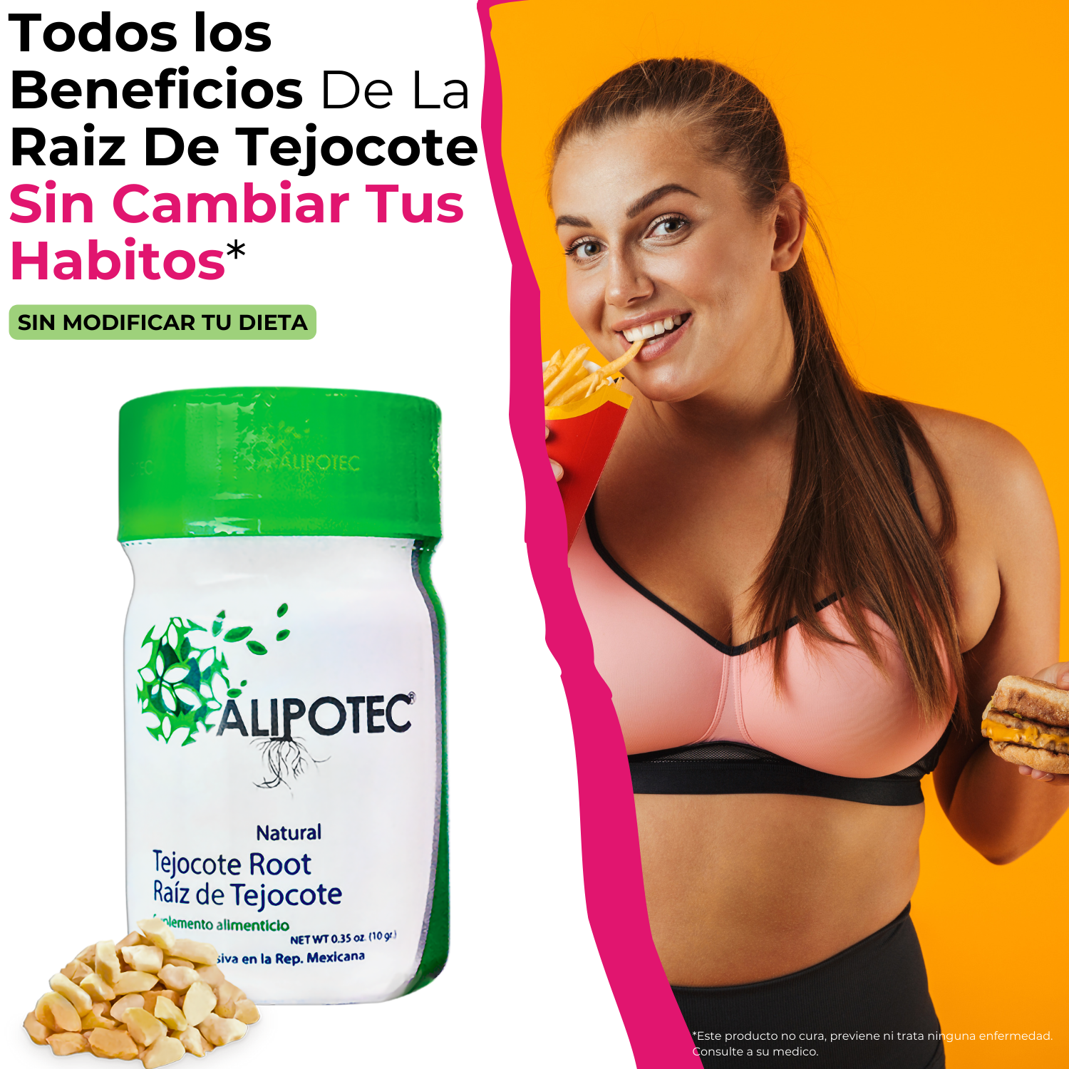 Alipotec® Raiz de Tejocote Individual (Para 90 Dias) + Envio SIN COSTO