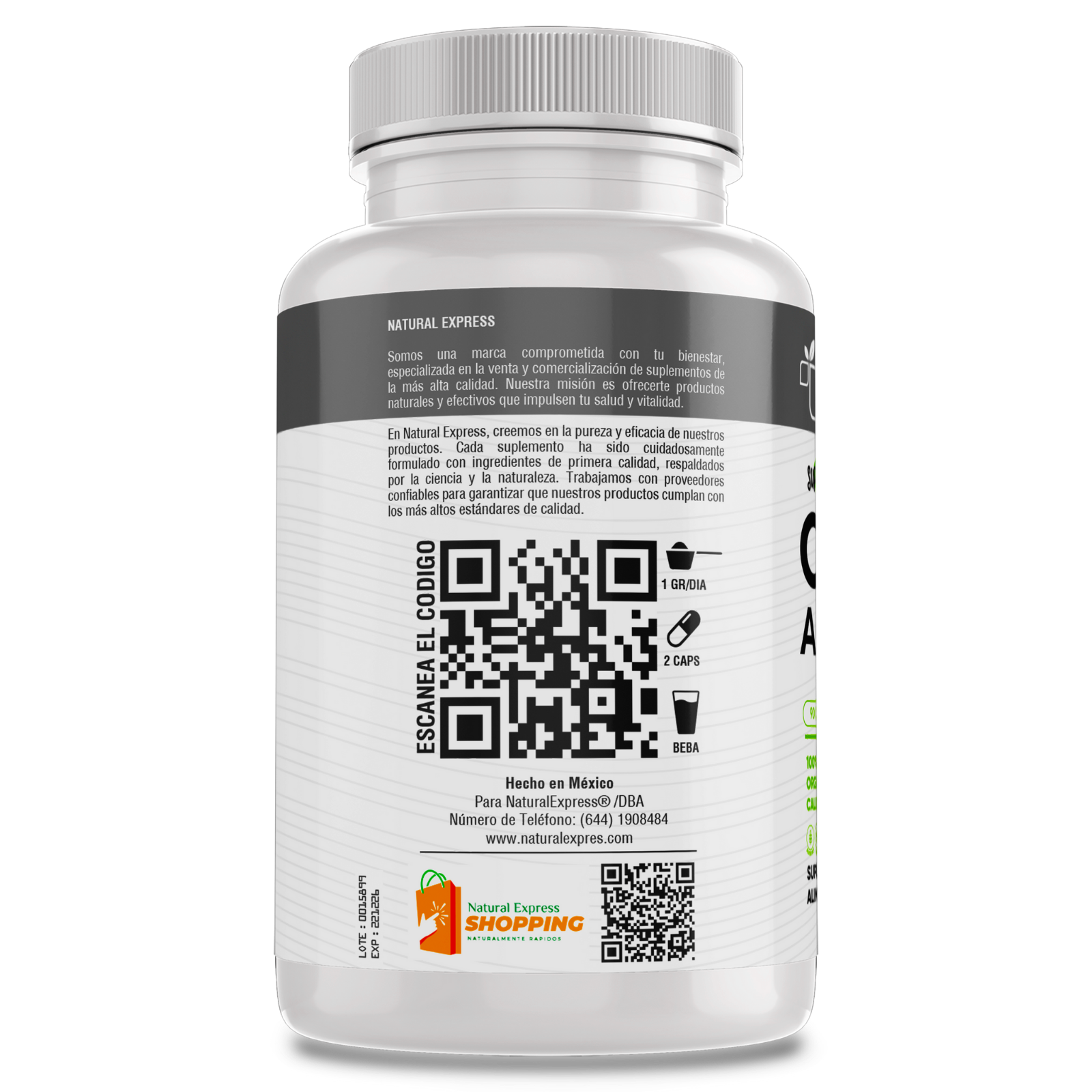Carbon Activado 100% Puro (180 Capsulas 500mg) [Potente Mineral] | Extremadamente Eficaz| Absorcion Potenciada | Maxima Eficacia | Calidad Suprema | Suministro Para 90 Dias | - Activated Carbon- BioHerb.