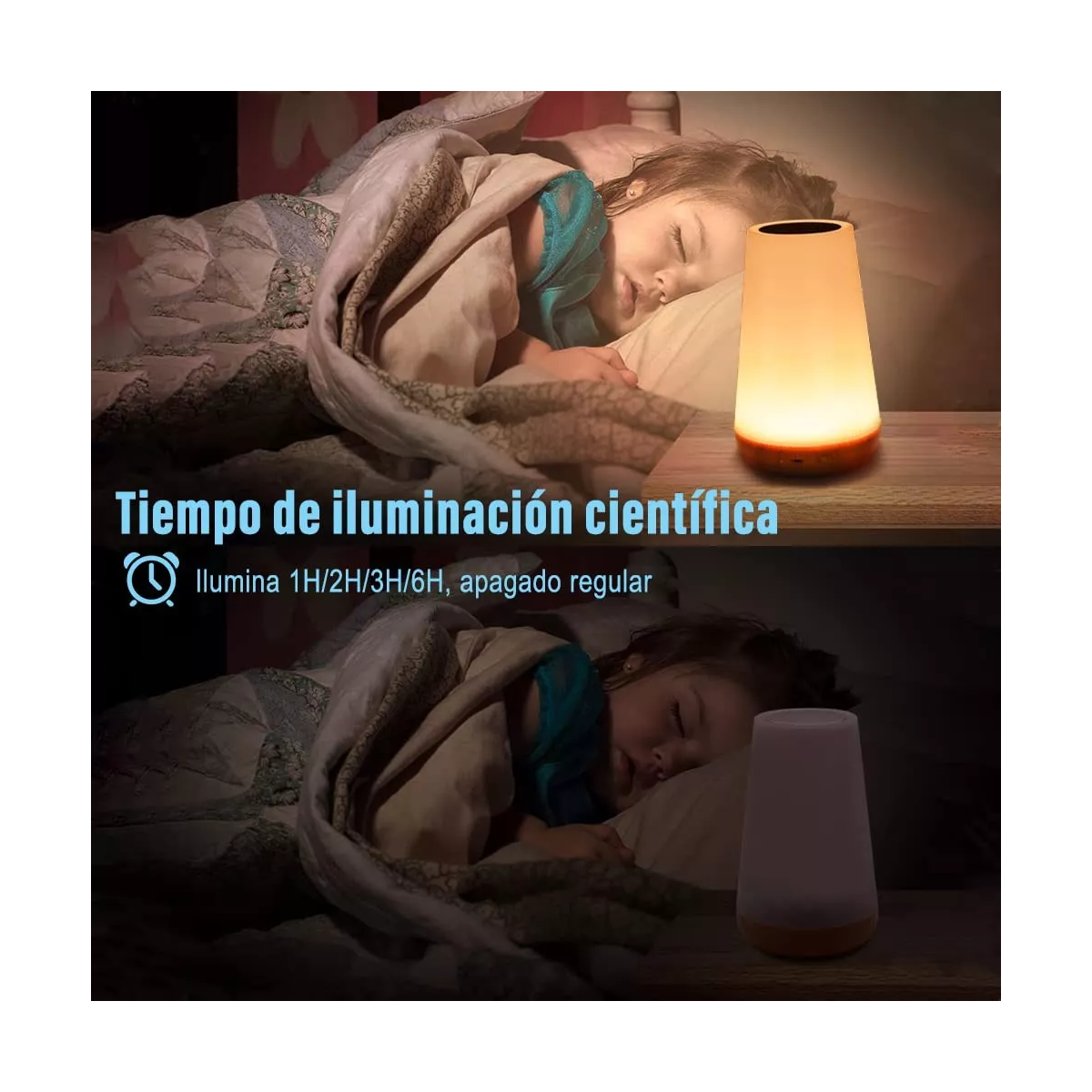 Lámpara De Noche 13 Colores Inteligente Bebe Control Tacti