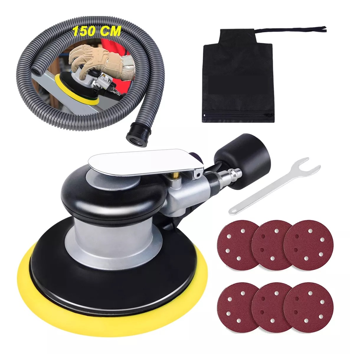 Lijadora Neumática Profesional Lijadora Roto Orbital De Aire