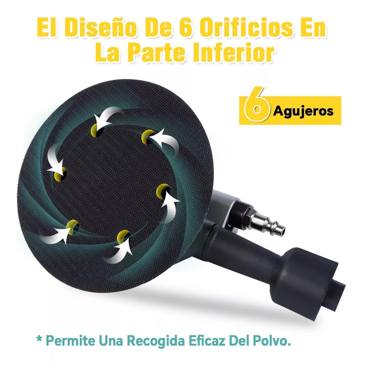 Lijadora Neumática Profesional Lijadora Roto Orbital De Aire